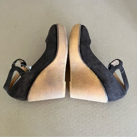 Castaner Wedge Rubber Suede Maryjane Platform Heels - Picture 2 of 9